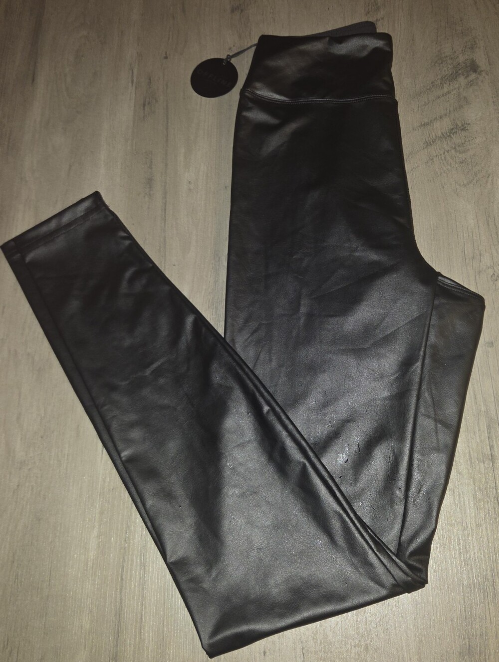 aerie Black Faux Leather Leggings